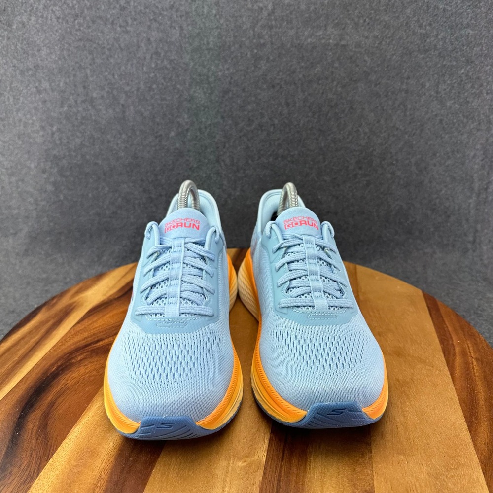Skechers Max Cushion Elite 2.0 Womens Shoes Running Blue Orange Sneakers Sz 8.5 - Picture 4 of 13